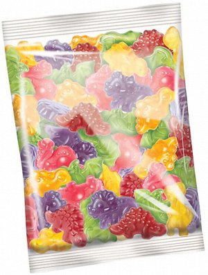 Мармелад жевательный «КрутФрут», со вкусом маракуйи, граната, персика, винограда, малины и груши (упаковка 0,5 кг)