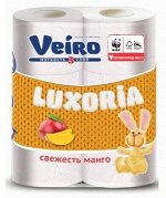 Veiro / Вейро Бумага туалетная ароматизированная Veiro Luxoria Свежесть Манго 3-слойная 6 рулонов