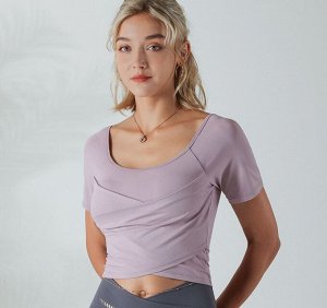 Женская спортивная футболка, цвет сиреневый