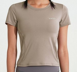 Женская спортивная футболка, цвет бежевый
