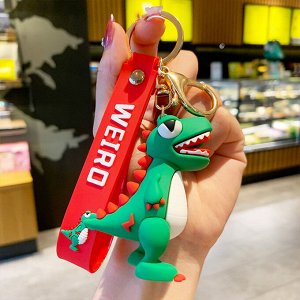 Брелок динозавр (светло-зеленый) - Для ключей, рюкзаков и сумок