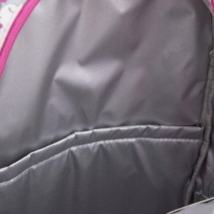 Рюкзак, 2 отдела на молниях, наружный карман, 2 боковых кармана, цвет фиолетовый