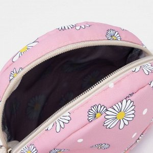 Рюкзак на молнии, сумка, косметичка, цвет розовый
