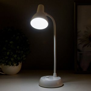 Лампа настольная "Моно" LED 1 режим 1Вт 3AA  белый 8х8х32 см