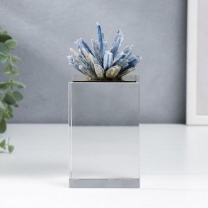 Сувенир интерьерный кварц "Кристаллы лазурита" синий 18х8х8 см