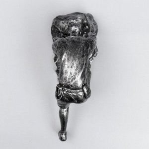 Сувенир полистоун "Скалолаз" чернённое серебро 21х8 см