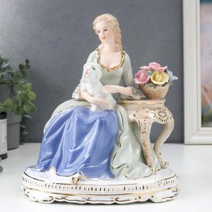 Сувенир керамика "Дама с собачкой" 25х20,5х15 см