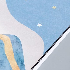Наклейка пластик интерьерная триптих "Ночь, день и звёзды" набор 3 листа 29,5х61 см