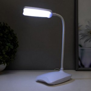 Настольная лампа "Лайт" LED 10Вт USB (80см) белый 12,5х12,5х23 см