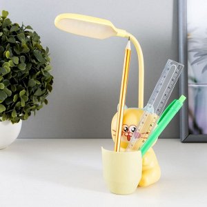 Настольная лампа "Котенок" LED 3Вт USB АКБ бежевый 9,5х8,5х25 см