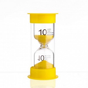 Песочные часы, на 10 минут, 12 х 5.5 см, сиреневые