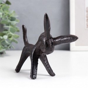 Фигурка чугун, подставка для колец «Ослик», 10*4*12.5 см