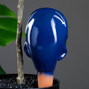 Ороситель для комнатных и садовых растений "Кит" Кунгурская керамика, 0.2 л, 19 см, синий