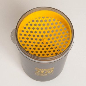 Шейкер спортивный «Смелость характер», жёлтый, с чашей под протеин, 500 мл