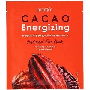 Тонизирующая гидрогелевая маска для лица с какао Petitfee Cacao Energizing Hydrogel Face Mask, 32г