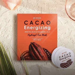 Тонизирующая гидрогелевая маска для лица с какао Petitfee Cacao Energizing Hydrogel Face Mask, 32г