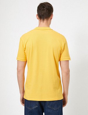KOTON Футболка поло желтая Casual slim fit