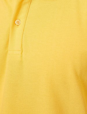 KOTON Футболка поло желтая Casual slim fit