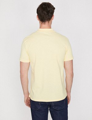 KOTON Футболка поло желтая Casual slim fit