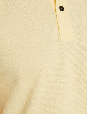 KOTON Футболка поло желтая Casual slim fit