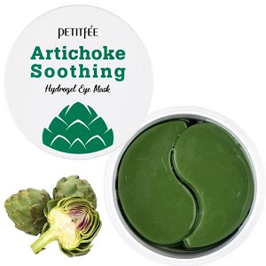Противоотёчные гидрогелевые патчи с артишоком Petitfee Artichoke Soothing Hydrogel Eye Mask, 60 шт