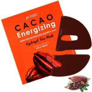 Тонизирующая гидрогелевая маска для лица с какао Petitfee Cacao Energizing Hydrogel Face Mask, 32г