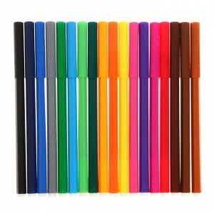 Фломастеры 18 цветов Centropen 7790/18 Пингвины, линия 1.0 мм, пластиковый конверт
