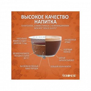 Кофейно-шоколадный напиток Veronese CARAMEL CHOCOLATE в капсулах, 120 г