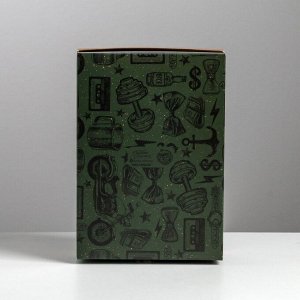 Коробка подарочная складная, упаковка, «Брутальность», 21 х 15 х 7 см