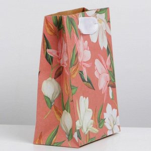 Пакет крафтовый вертикальный «Расцветай», S 12 x 15 x 5.5 см