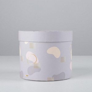Коробка подарочная круглая, упаковка, «Нежный», 14 х 16 см