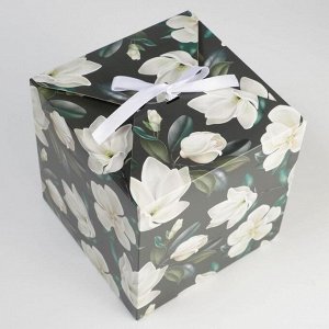 Коробка складная «Жасмин», 18 × 18 × 18 см