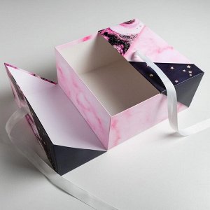 Подарочная Коробка подарочная «Мрамор», 29,5 × 29,5 × 14,5 см 5205149