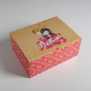 Коробка сборная «Любовь», 30 x 23 x 12 см