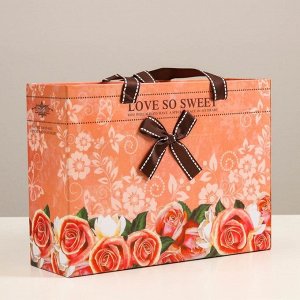 Коробка подарочная, Love so Sweet, 27 х 20 х 8,8 см