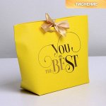 Пакет подарочный You are the best, 28 х 20 х 9 см