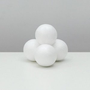 Набор шаров из пенопласта, 5 см, 4 штуки