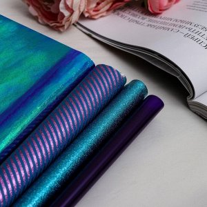 Набор упаковочной плёнки для цветов «Хвост русалки», 50 х 70 см