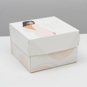 Упаковка подарочная, Коробка складная «С любовью», 12 х 8 х 12 см