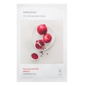 Маска на основе увлажняющей эссенции с экстрактом граната INNISFREE My Real Squeeze Mask Pomegranate