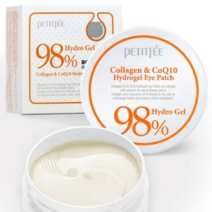 Гидрогелевые патчи для глаз с коллагеном Petitfee Collagen & Q10 Hydrogel Eye Patch, 60 шт