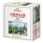 Чай Азерчай 100пак*12 черный с чабрецом