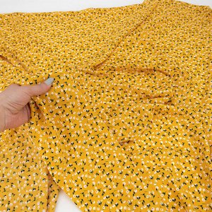Ткань на отрез Прадо Цветы на желтом