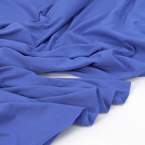 Ткань на отрез кулирка М-2086 цвет голубой