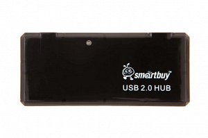 USB 2.0 Хаб Smartbuy 6110, 4 порта, черный (SBHA-6110-K)