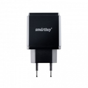 Сетевое зарядное устройство, быстрая зарядка, 3.6 А, 2 USB порта, PD и QC, дисплей, 18 Вт (SBP-2320)