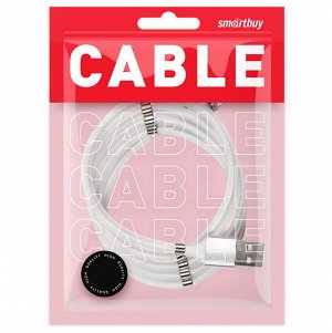 Кабель для зарядки, данных 8 pin, 3А, магнитный, самосворачивающийся, отсоединяющийся наконечник,1 м, Smartbuy (Ik-512mag-s)