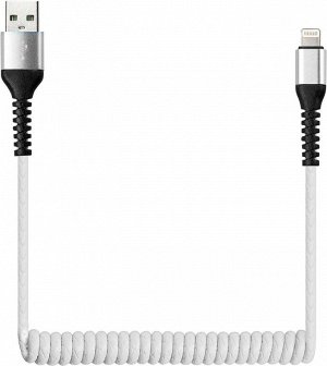 Дата-кабель Smartbuy USB-8 pin, в коробке, SPIRAL, 1 метр, белый (ik-512spbox white)