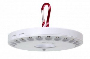 Светодиодный фонарь 24 LED с карабином для подвешивания Smartbuy, белый (SBF-8253-W)