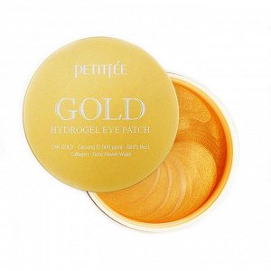 Petitfee Гидрогелевые патчи для век с женьшенем и коллагеном Gold Hydrogel Eye Patch